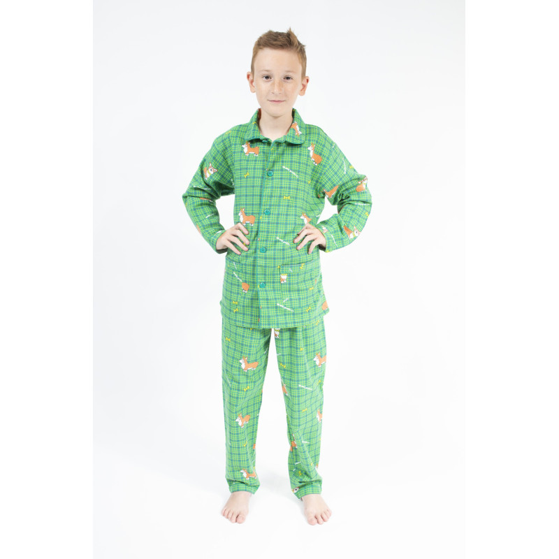 PYJAMA hiver enfant CORGI vert