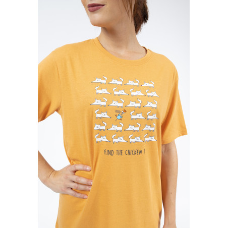 PYJAMA femme court FIND THE CHICKEN
