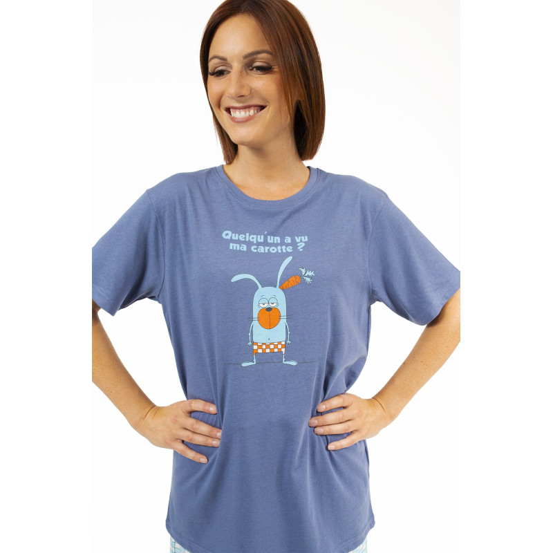 PYJAMA femme court LAPIN