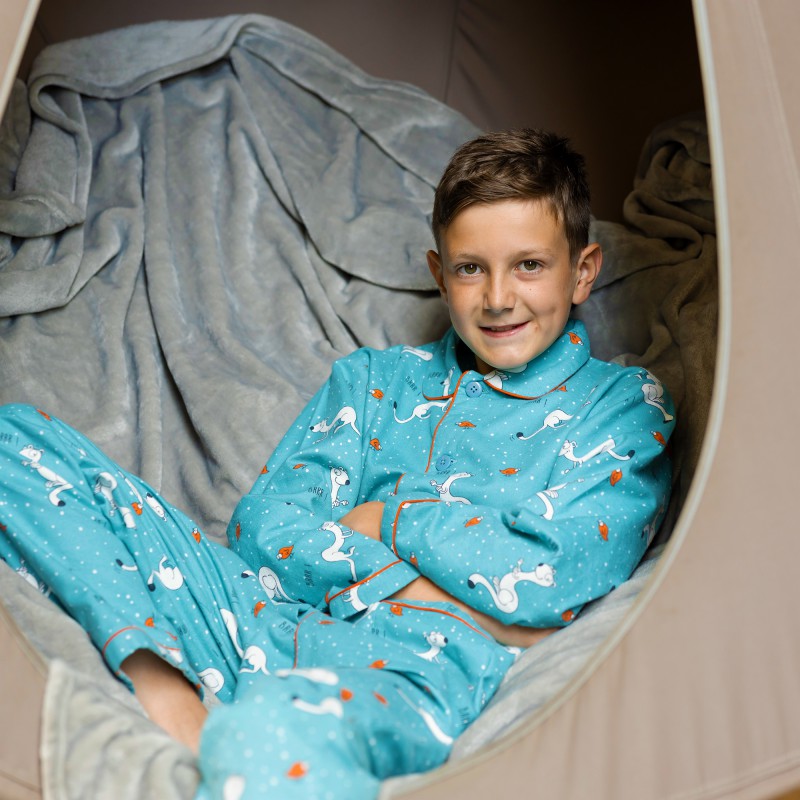 Pyjama fille et garçon en flanelle pour l'hiver HERMINE