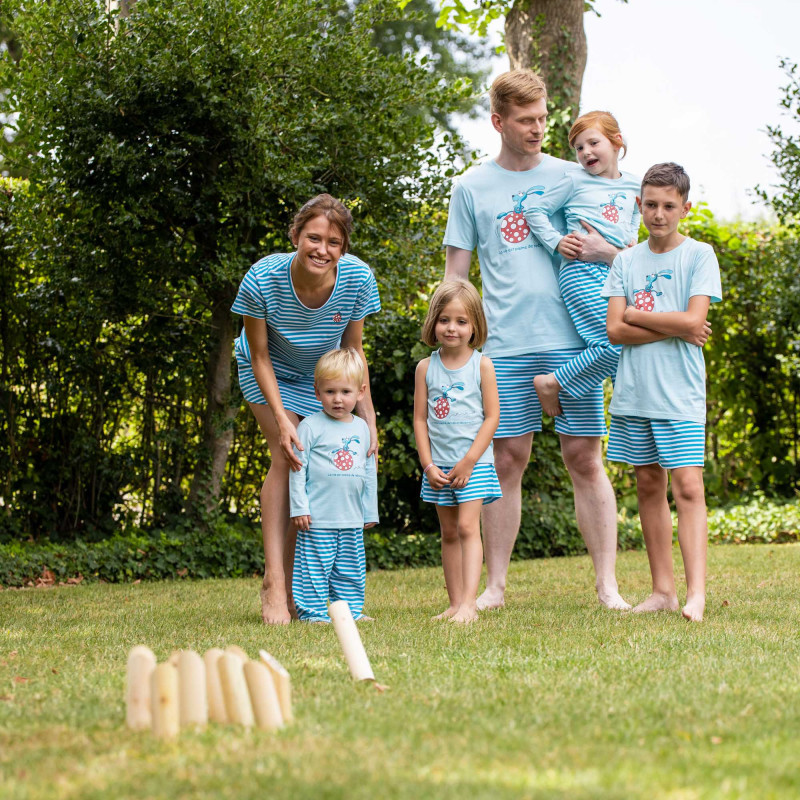 Pyjashort voor kinderen met SPRINGEND KONIJN