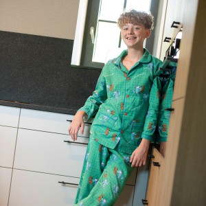 Flanellen pyjama voor kinderen Hongerige wolfjes