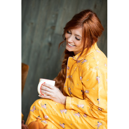 Pyjama flanelle femme Chien mangue.