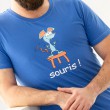 PYJAMA homme court bleu SOURIS