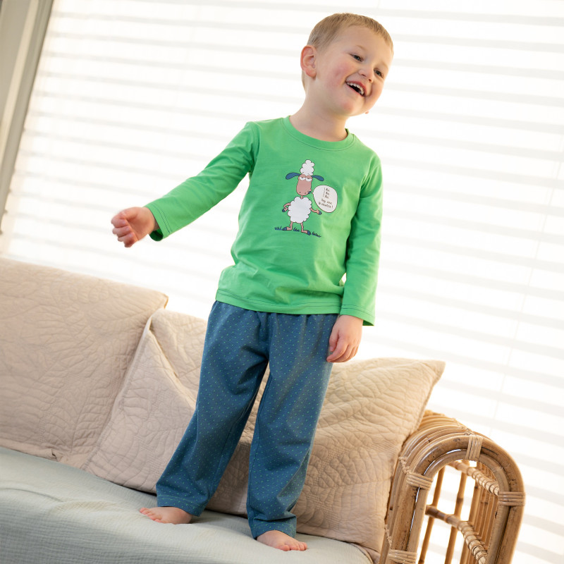 PYJAMA enfant long vert MOUTON