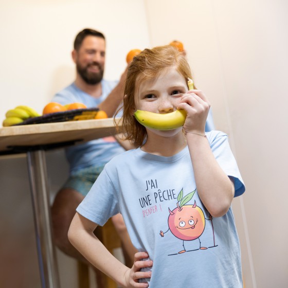 PYJAMA enfant pantalon - t-shirt manches courtes Pêche d'Enfer