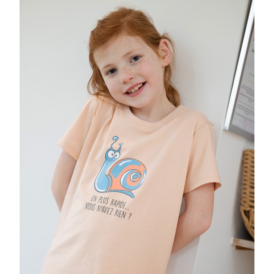 Maxi t-shirt fille Escargot