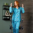 Flanellen dames pyjama 719