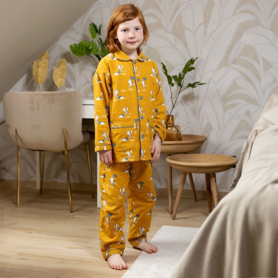 Pyjama flanelle enfant Le Renard déneige