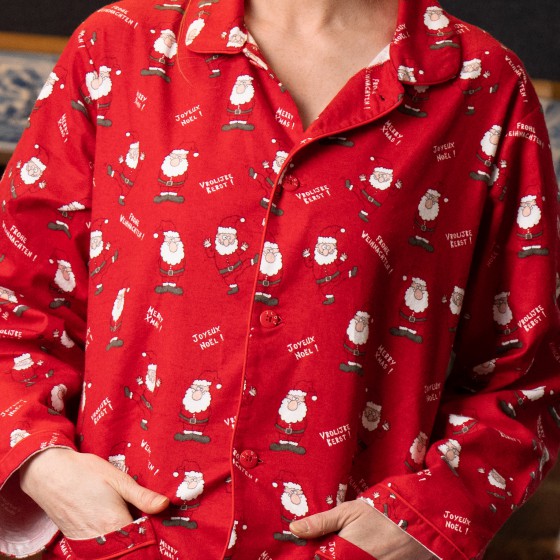 Flanellen dames pyjama Joyeux Noël