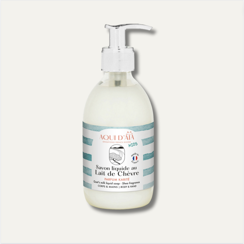 Savon liquide Kids au lait de chèvre parfumé au karité