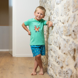 PYJAMA enfant jersey Plumes court