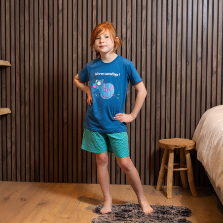 PYJAMA enfant jersey CAMELEON court