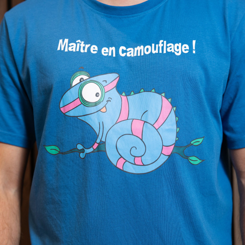 Korte Blauwe zomerpyjama voor heren CAMELEON