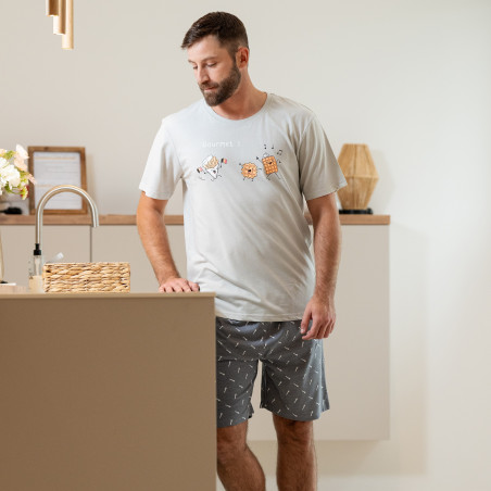 PYJAMA homme jersey GOURMET court