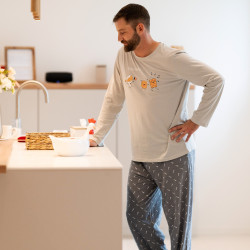 PYJAMA homme jersey GOURMET long