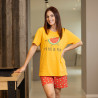 Korte gele zomerpyjama voor vrouwen PEPIN
