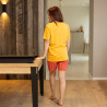 Korte gele zomerpyjama voor vrouwen PEPIN