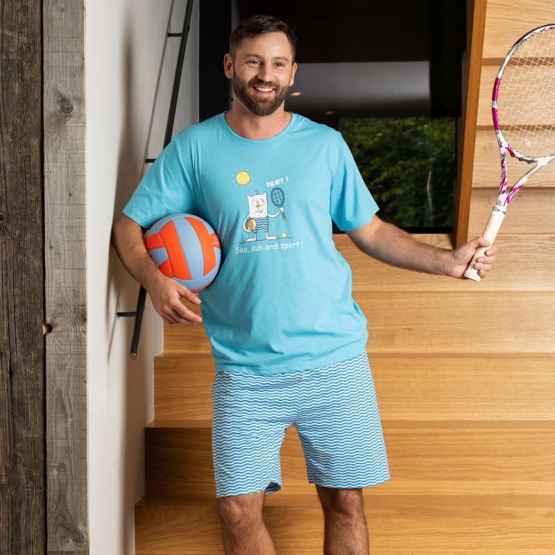 PYJAMA homme jersey SEA-SUN-SPORT court