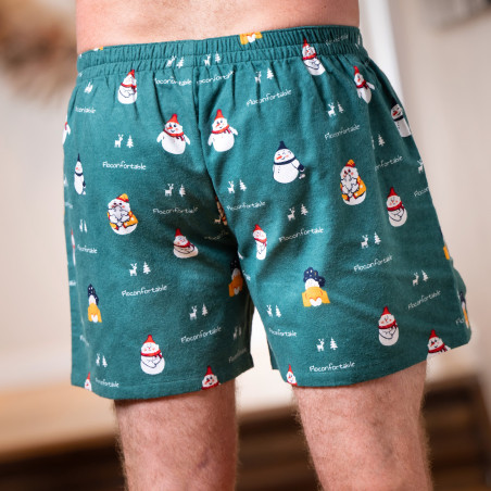 Flanellen BOXERSHORT voor heren FLOCONFORTABLE