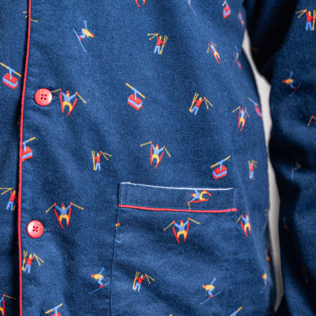 Flanellen pyjama voor Mannen SKIËRS