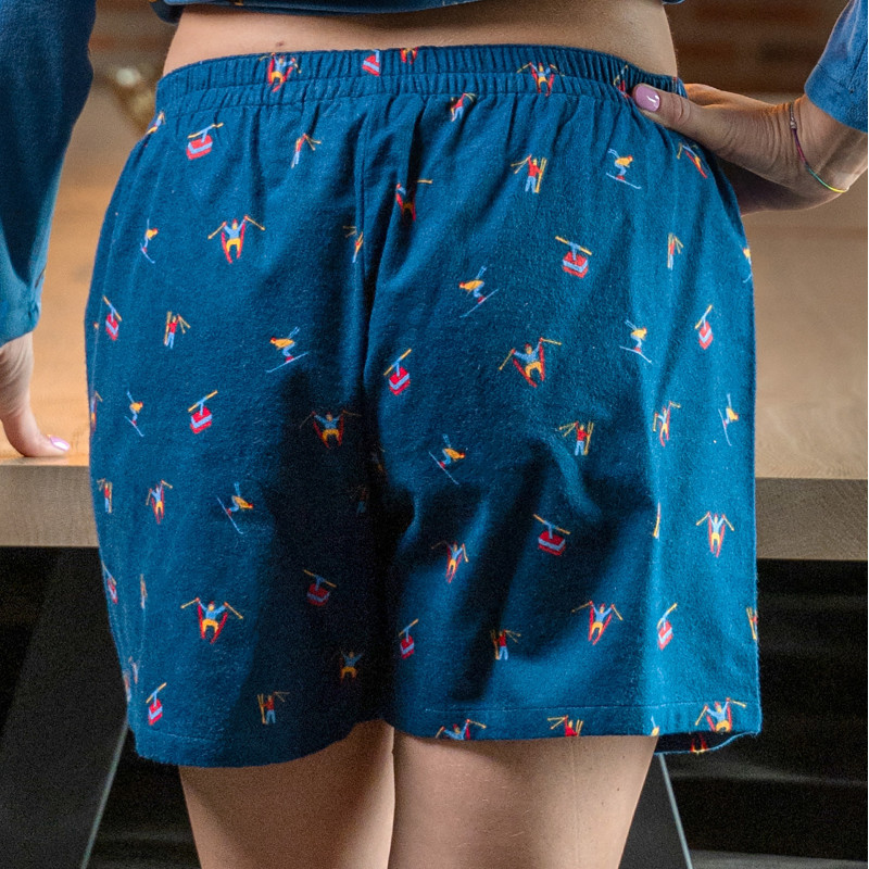 Flanellen BOXERSHORT voor vrouwen Skiërs