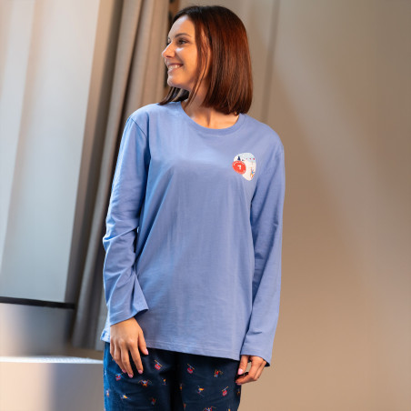 Pyjama jersey/flanelle femme SKIEURS 2