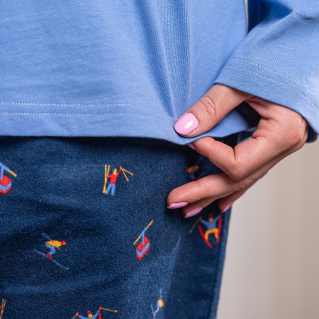 Pyjama jersey/flanelle femme SKIEURS 2