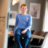 Jersey/flanellen pyjama voor kinderen SKIERS 2