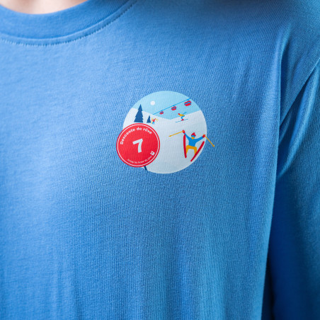 Jersey/flanellen pyjama voor kinderen SKIERS 2