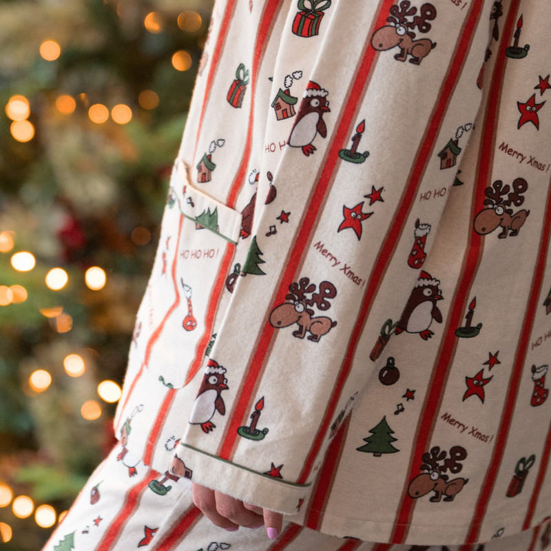 Flanellen pyjama voor dames MERRY XMAS