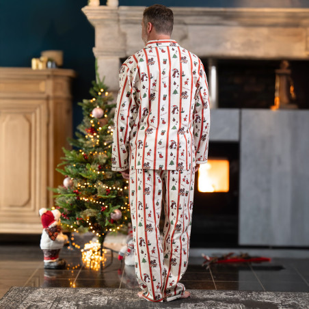 Flanellen pyjama voor heren MERRY XMAS