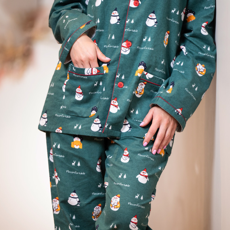 Pyjama flanelle femme FLOCONFORTABLE