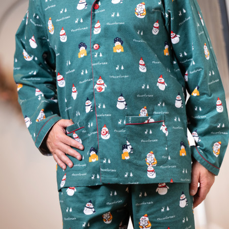 Flanellen pyjama voor heren FLOCONFORTABLE