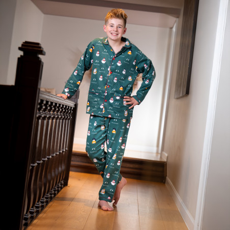 Flanellen pyjama voor kinderen FLOCONFORTABLE