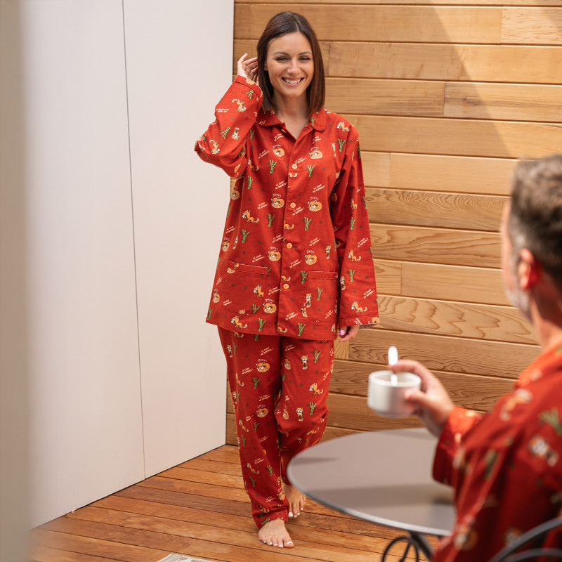 Pyjama flanelle femme COUP de BAMBOU