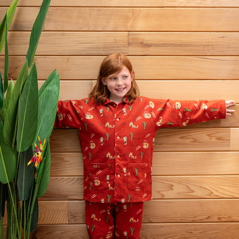 Pyjama flanelle enfant COUP de BAMBOU