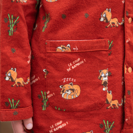 Pyjama flanelle enfant COUP de BAMBOU