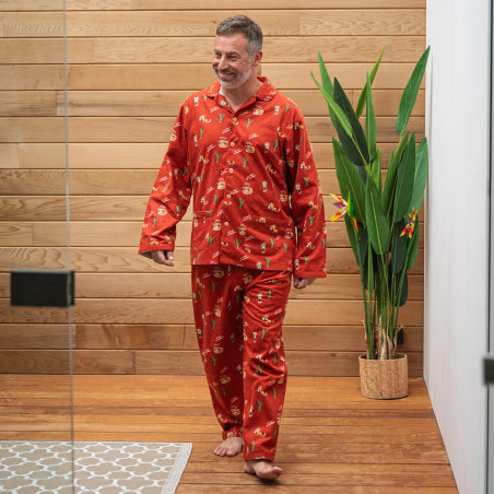 Flanellen pyjama voor heren COUP de BAMBOU