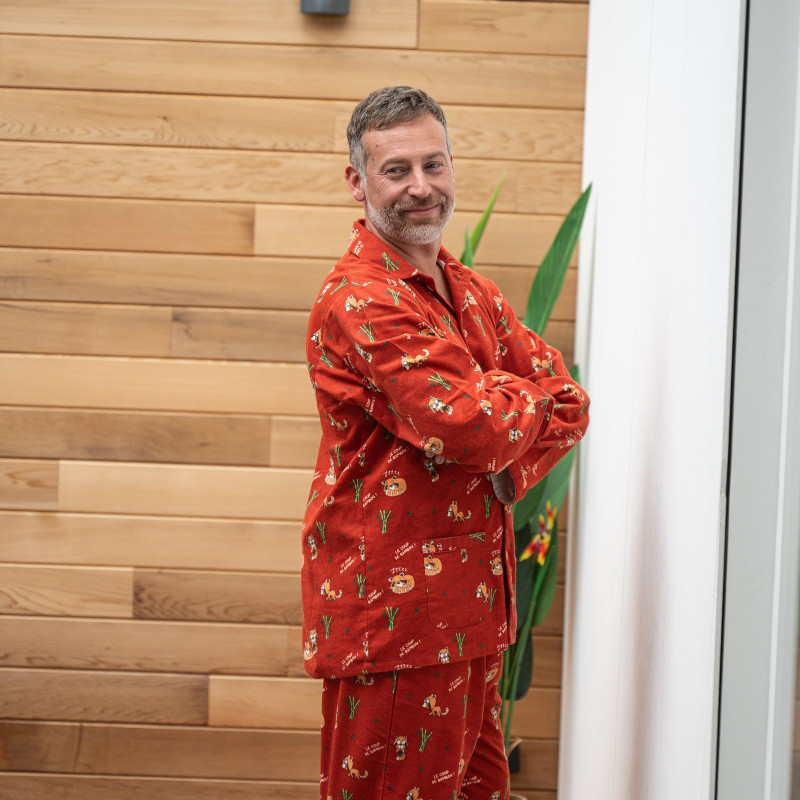 Flanellen pyjama voor heren COUP de BAMBOU