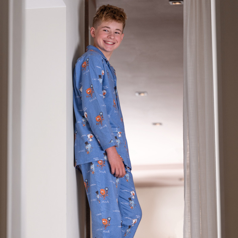 Flanellen pyjama voor kinderen CHALOUPE