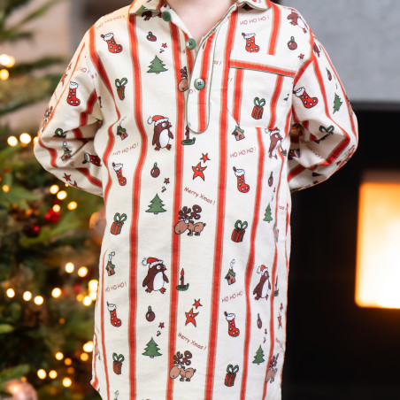Flanellen nachthemd voor meisjes MERRY XMAS
