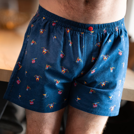 Flanellen BOXERSHORT voor heren Skiërs