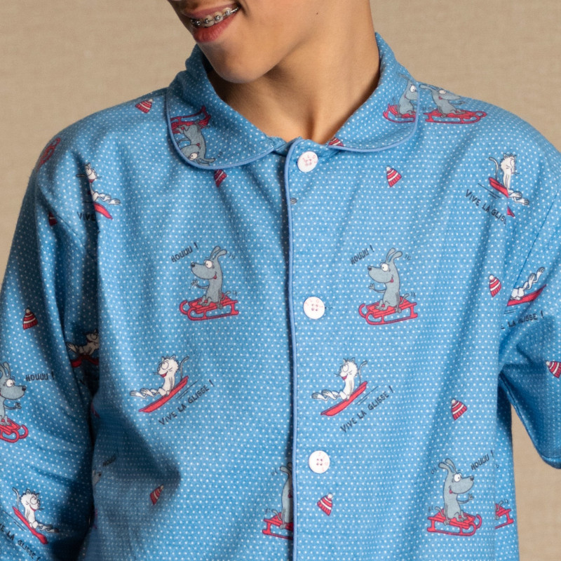 Flanellen kinderpyjama LA GLISSE