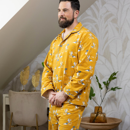 Pyjama flanelle homme Le Renard Deneige