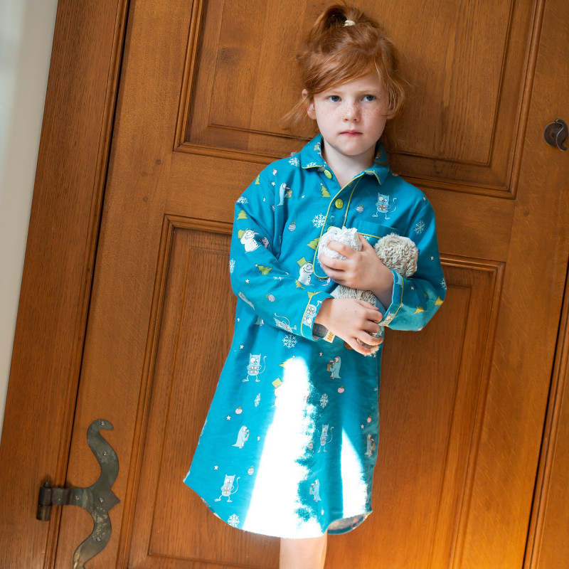 Chemise de nuit hiver fille CADEAU de Noël