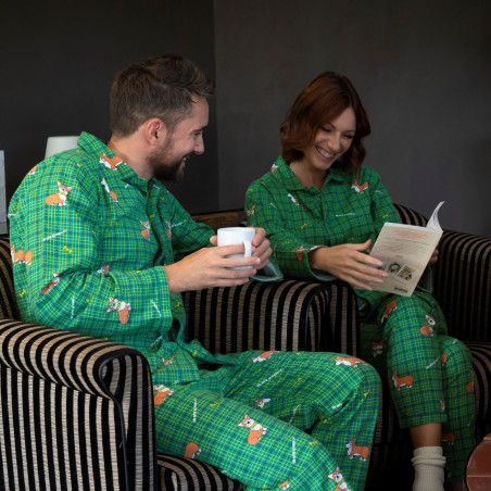 PYJAMA hiver homme CORGI vert