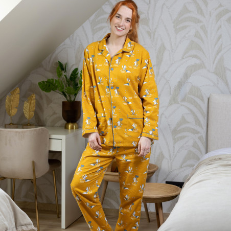 Pyjama flanelle femme Le Renard Déneige