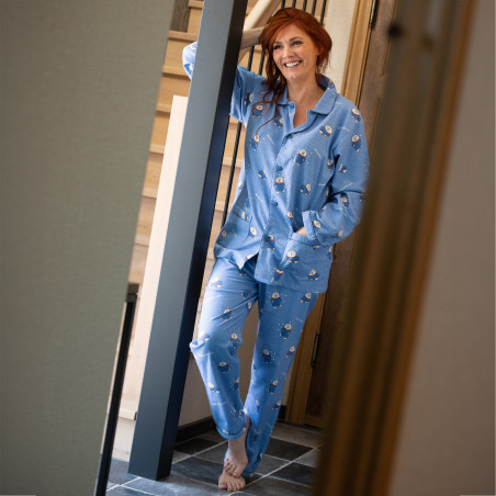 Flanellen pyjama voor vrouwen Beertjes
