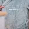 Peignoir bien chaud en polaire pour homme couleur gris clair